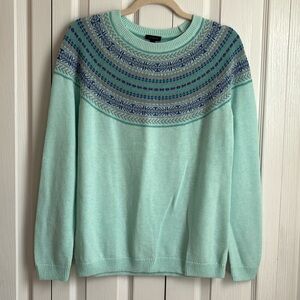 Talbots Fair Isle Lambswool Blend Sweater. New With Tag. Size Small.